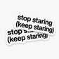 SINGLE STICKER