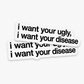 SINGLE STICKER
