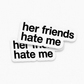 SINGLE STICKER
