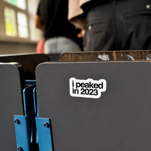 “I PEAKED IN 2023“ x2
