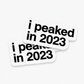 SINGLE STICKER